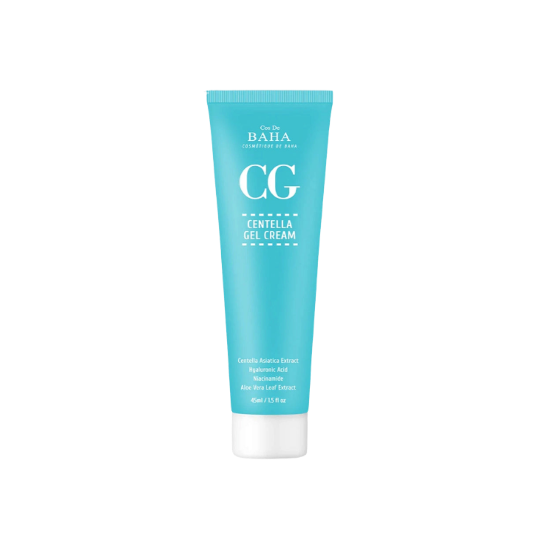 Cos De BAHA CG Centella Gel Cream, turquoise 45ml tube with white cap