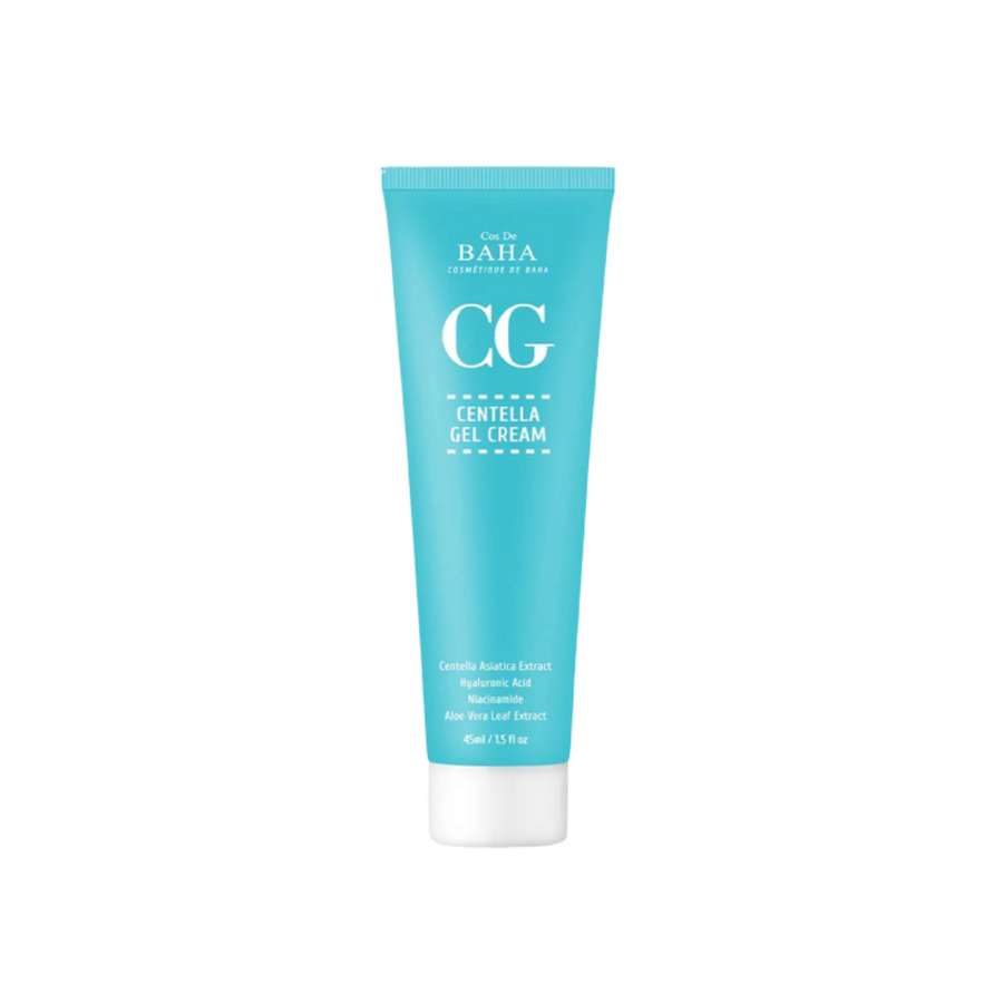 Cos De BAHA CG Centella Gel Cream, turquoise 45ml tube with white cap