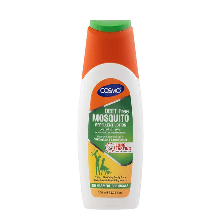 COSMO COSMETICS DEEP FREE MOSQUITO REPELLENT LOTION - 200ml | كوزمو كوزمتكس لوشن طارد للبعوض - 200 مل