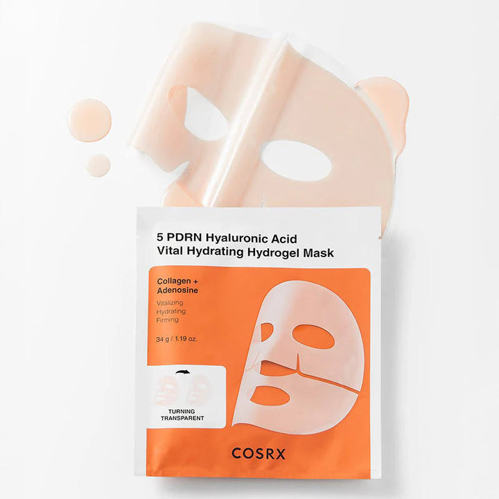 COSRX 5 PDRN Hydrating Facial Mask Hyaluronic Acid Vital - 34g | كوس ار اكس ماسك هيدروجل مرطب بحمض الهيالورونيك - 34غ #4