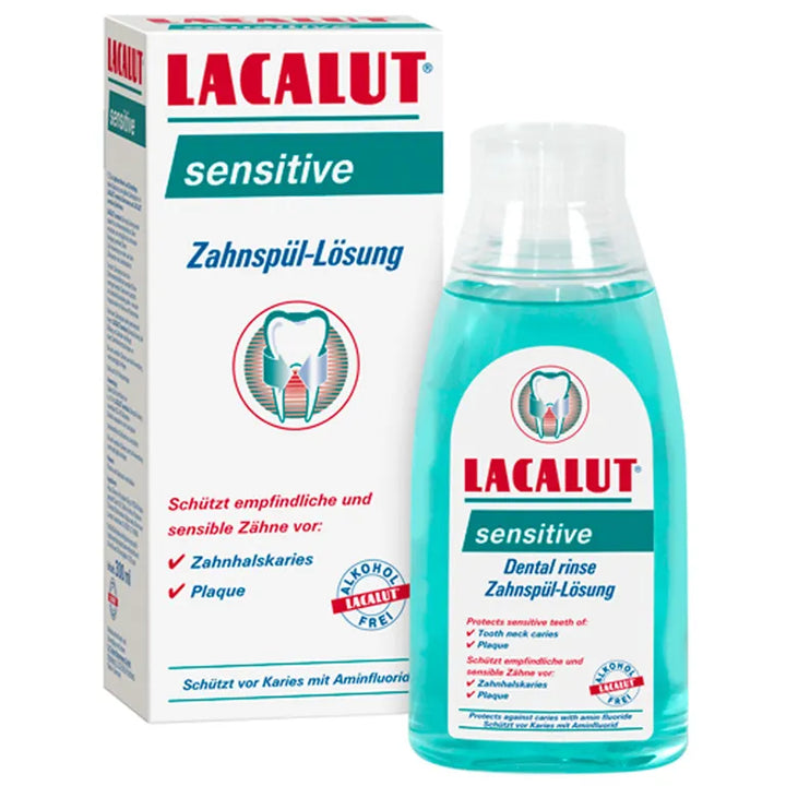 LACALUT Sensitive Dental Rinse - 300ml | لاكالوت غسول للعناية بالأسنان الحساسة - 300 مل