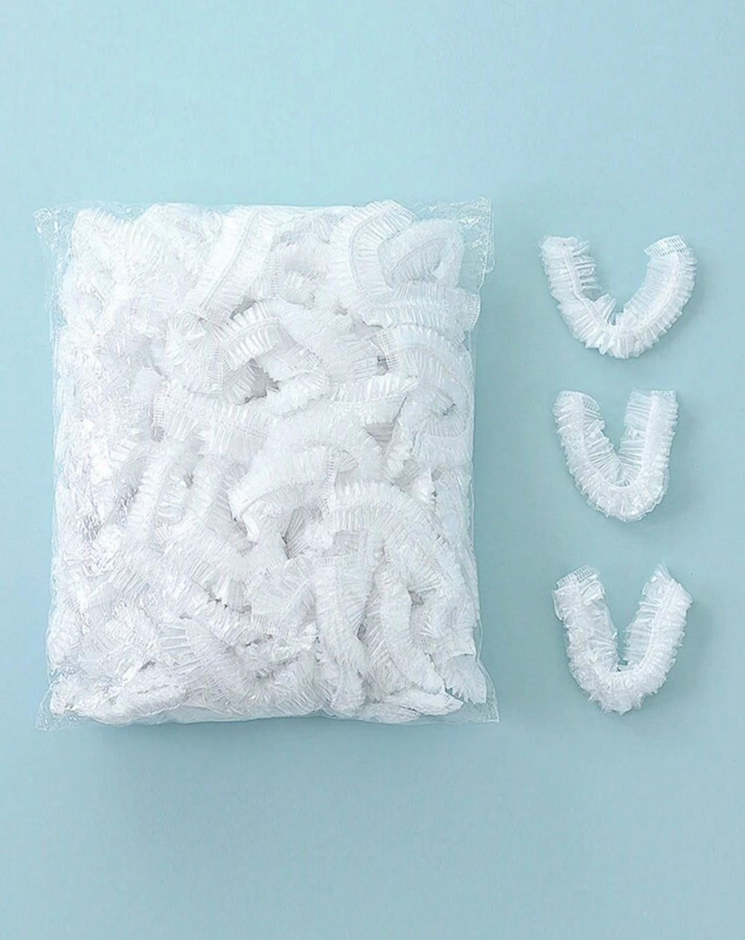 Plastic Hair Cap - 100Pcs | قبعة شعر بلاسيتيكية - 100 قطعة