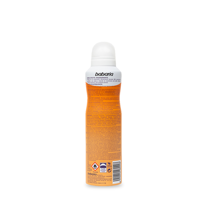 BABARIA DEODORANT SPRAY DOBLE EFECTO Women - 200ml | باباريا بخاخ مزيل عرق مزدوج التأثير للنساء – 200 مل