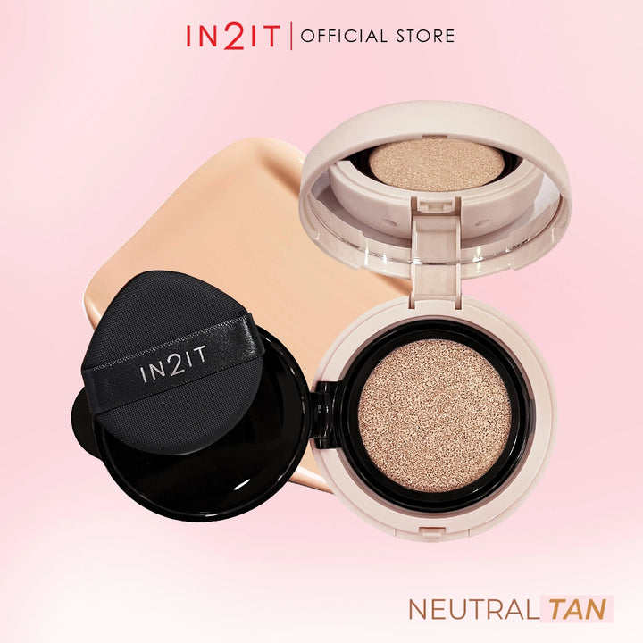 IN2IT True Skin Cushion SPF50+ PA++++ - 10g | ان تو ات كريم أساس كوشن خفيف الوزن spf50+ - 10 غرام