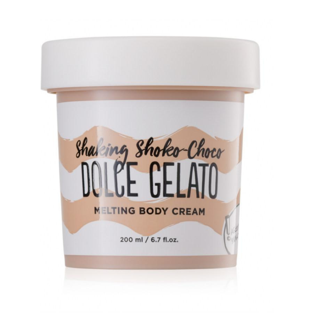 Dolce Milk Shaking Shoko Choco melting body cream 200ml white tub with beige label