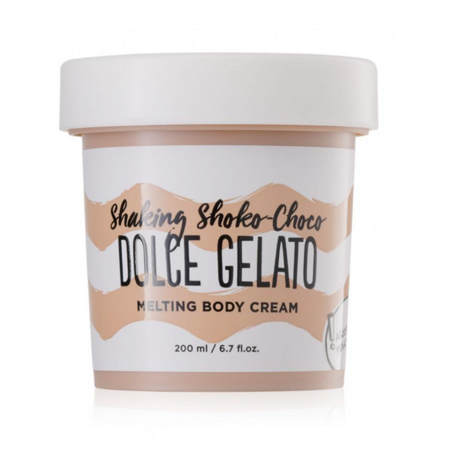 Dolce Milk Shaking Shoko Choco melting body cream 200ml white tub with beige label