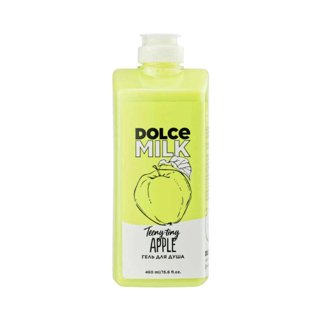 Dolce Milk Teeny Tiny Apple shower gel 460ml green bottle with white cap and apple label