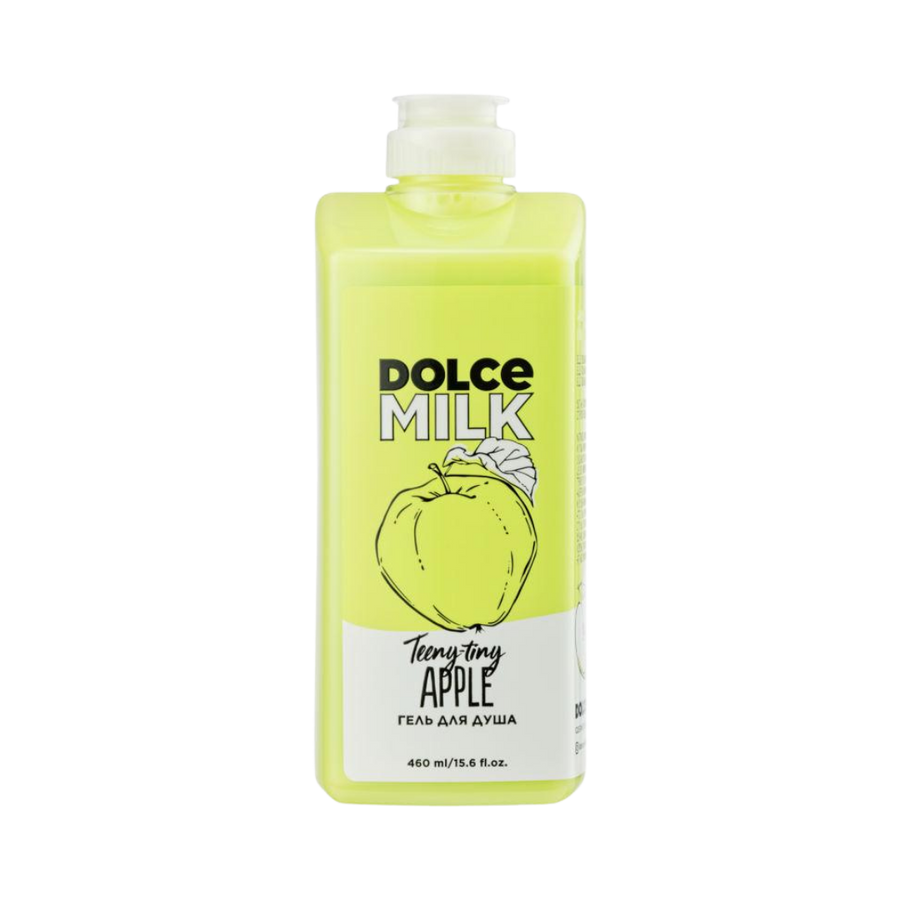 Dolce Milk Teeny Tiny Apple shower gel 460ml green bottle with white cap and apple label