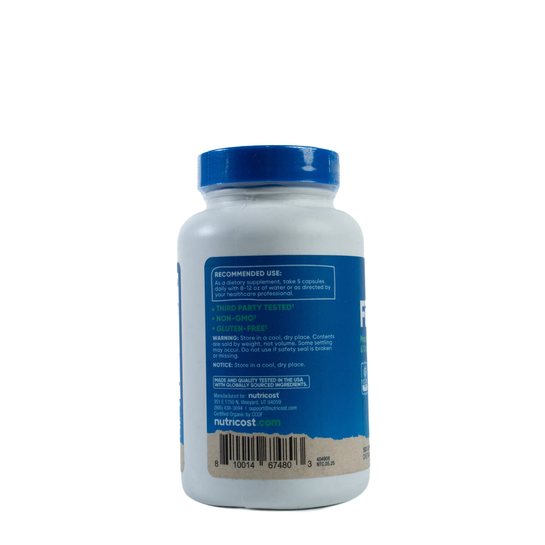 Nutricost Berberine As Berberin Hcl 1200mg 60 Vegetarian Capsules | نيوتريكوست كبسولات بيربرين 1200 مكغ - 60 كبسولة