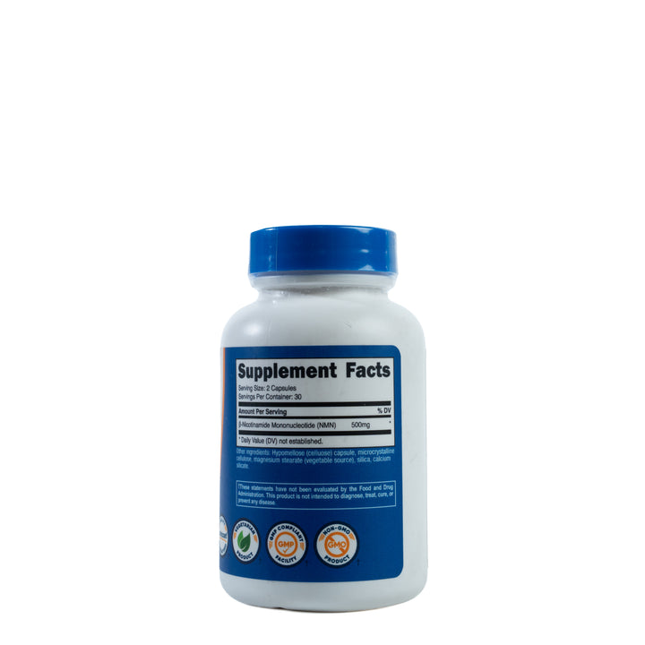 Nutricost NMN Nicotinamide Mononucleotide 500mg- 60 Capsules | نيوتريكوست إن إم إن نيكوتيناميد مونو نيوكليوتيد 500 ملغ–60 كبسولة