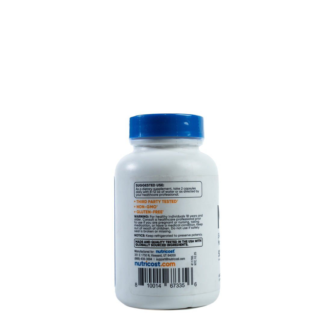 Nutricost NMN Nicotinamide Mononucleotide 500mg- 60 Capsules | نيوتريكوست إن إم إن نيكوتيناميد مونو نيوكليوتيد 500 ملغ–60 كبسولة