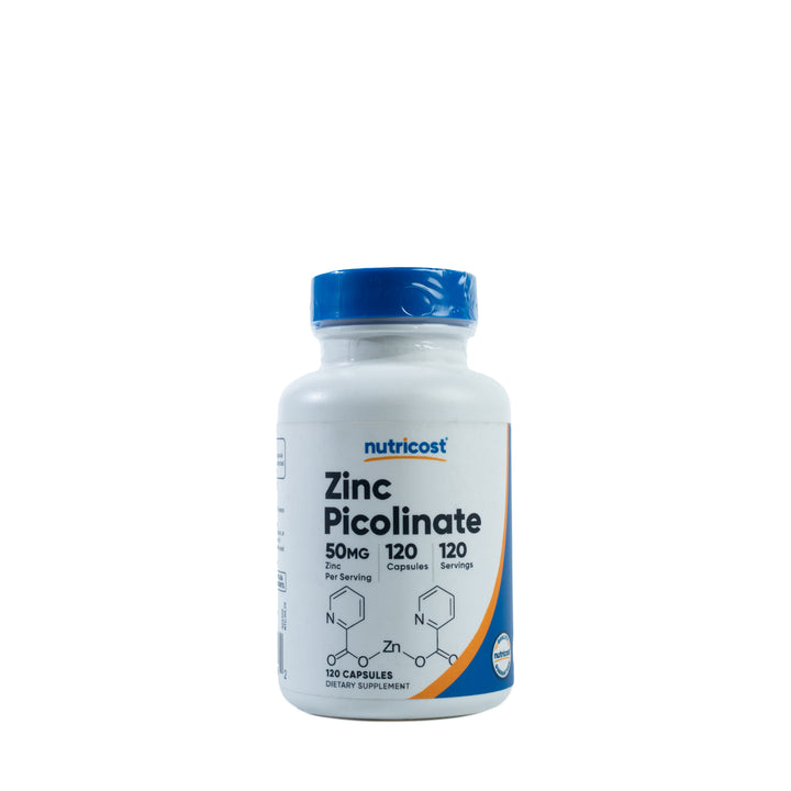 Nutricost Zinc Picolinate 50 mg, 120 capsules | نيوتريكوست مكمل زنك بيكولينات 50 مغ - 120 كبسولة