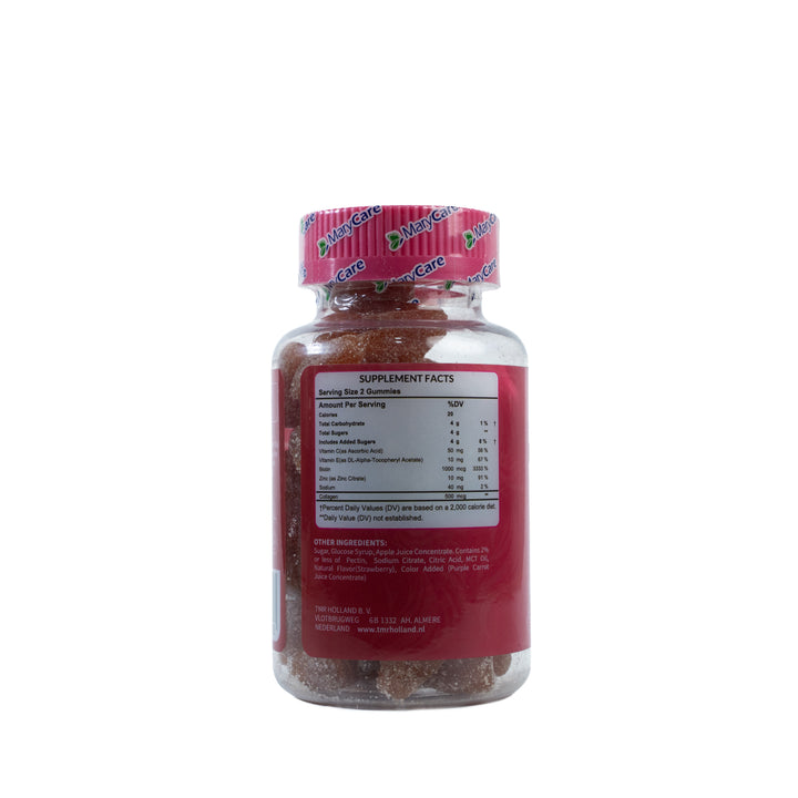 Mary Care Collagen Hair Skin Nails - 60 Gummies |  ماري كير مكمل غذائي بالكولاجين لصحة الشعر و البشرة و الأظافر - 60 قطعة جيلاتين