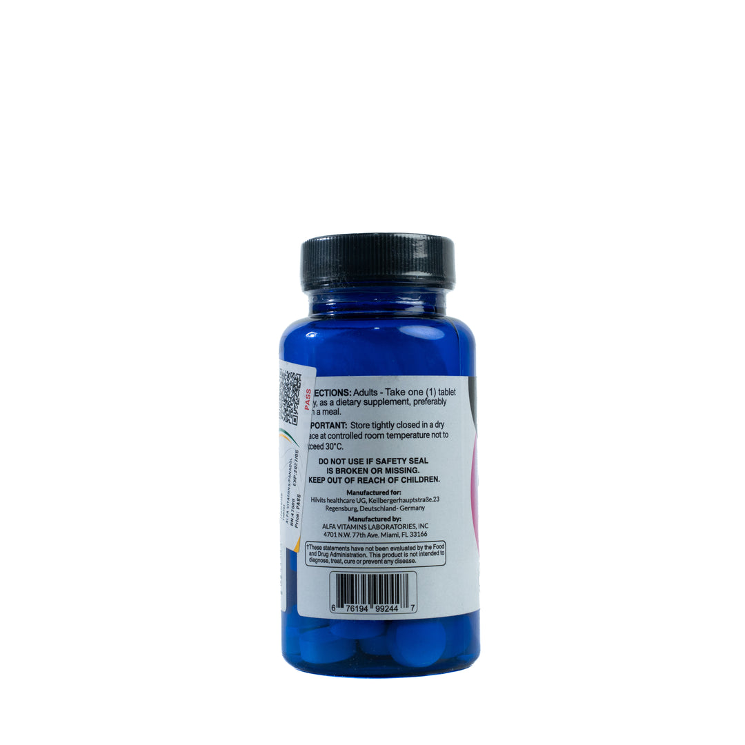 Hilvits Hairvits Vitamins Hair Skin And Nails - 30 Tablets | هيلفيتس مكمل غذائي لدعم صحة الشعر والبشرة والأظافر - 20 مضغوطة