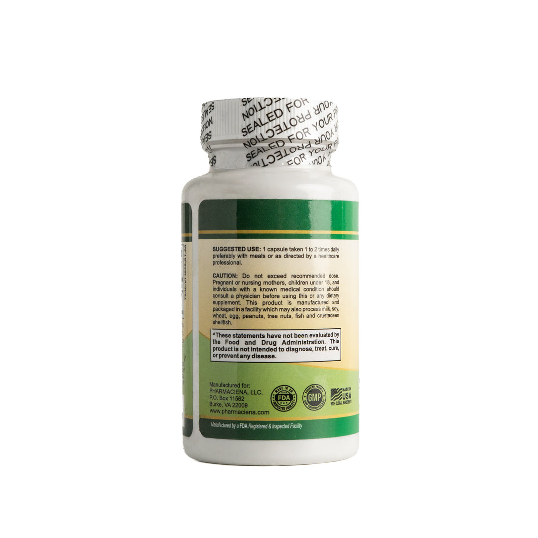 Pharmaciena Magnesium 500mg High Potency, 60 Capsules - 500mg | فارماسينا كبسولات المغنزيوم بجرعة 500 مغ - 60 كبسولة
