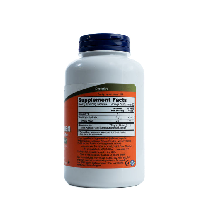 Now Foods Glucomannan 575 mg -180 Capsules |ناو جلوكومانان 575 ملغ – 180 كبسولة