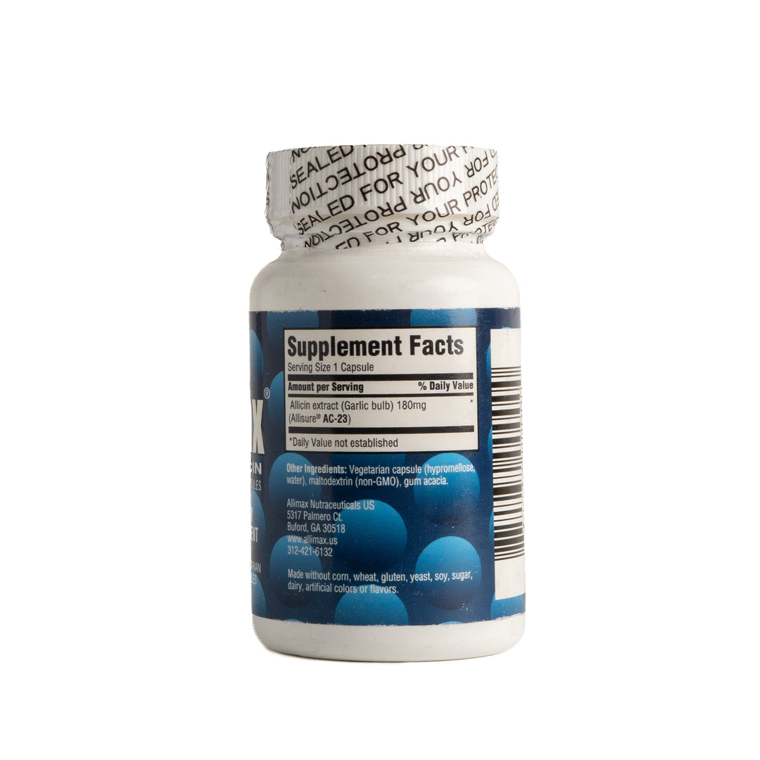 ALLIMAX Capsules 180mg 30 Capsules - 180mg | أليماكس كبسولات الأليسين 180 مغ - 30 كبسولة
