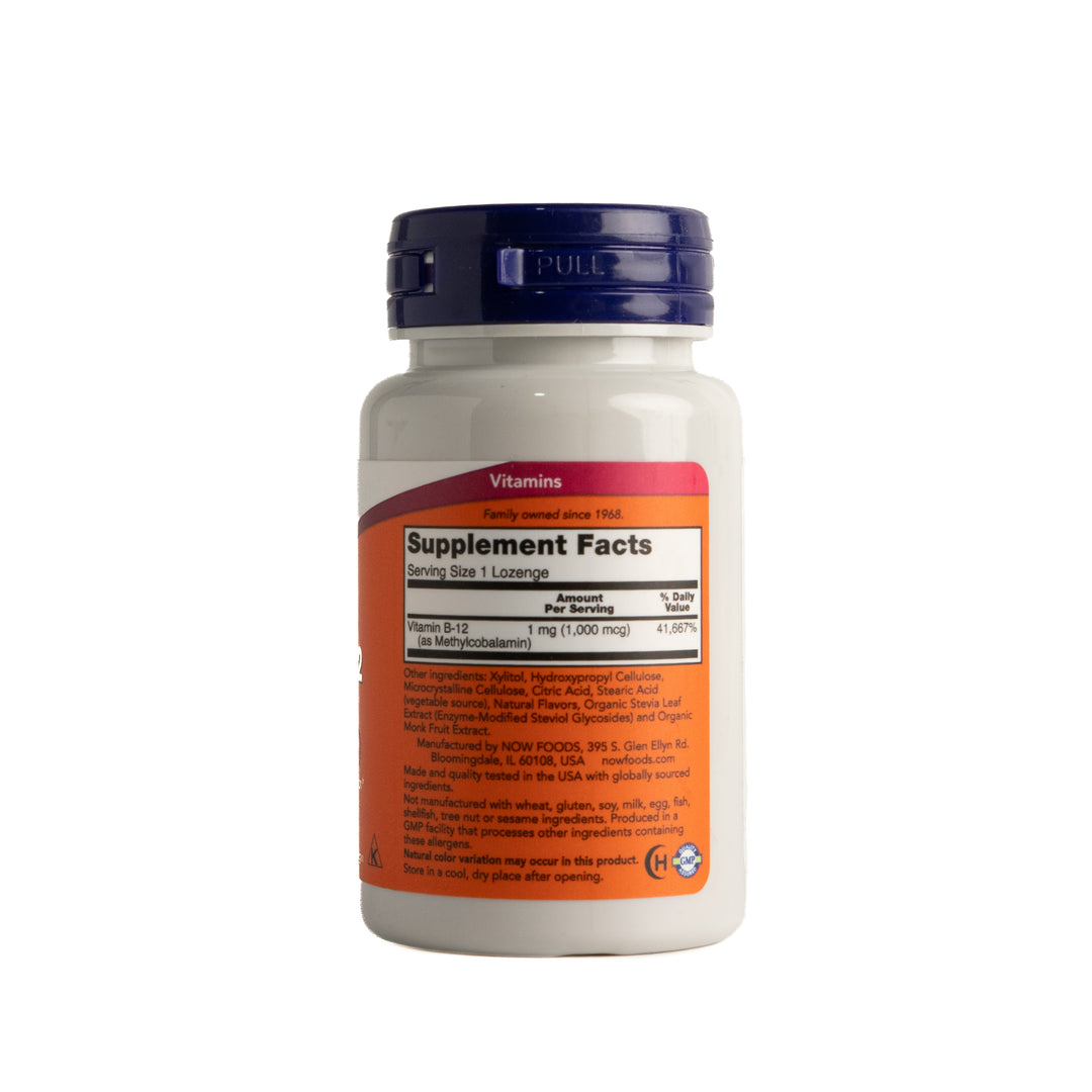 NOW Methyl B12 1000mcg - 100 lozenges |ناو ميثيل فيتامين B12 بتركيز 1000 ميكروغرام – 100 قرص
