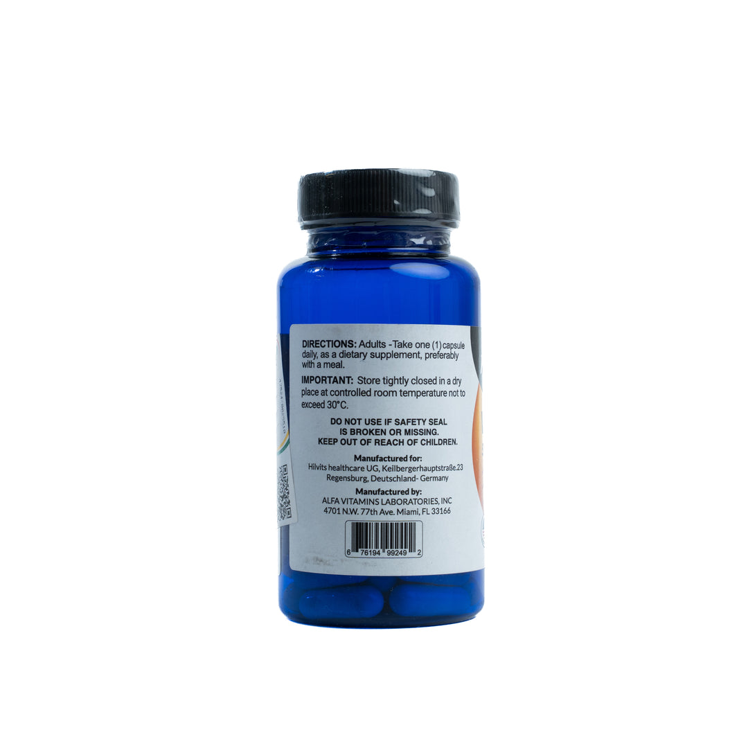 Hilvits Vitamin D 5000 IU - 30 Capsules | هيلفيتس فيتامين د3 بتركيز 5000 وحدة دولية – 30 كبسولة