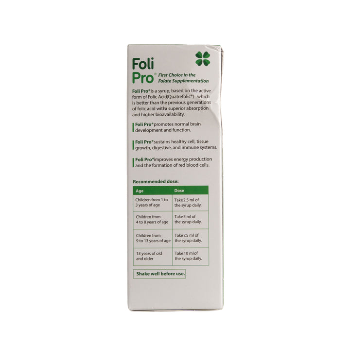 ABM Foli Pro Quatrfolic First Choice In The Folate - 150ml | فولي برو كواترفوليك الخيار الأول في حمض الفوليك - 150 مل