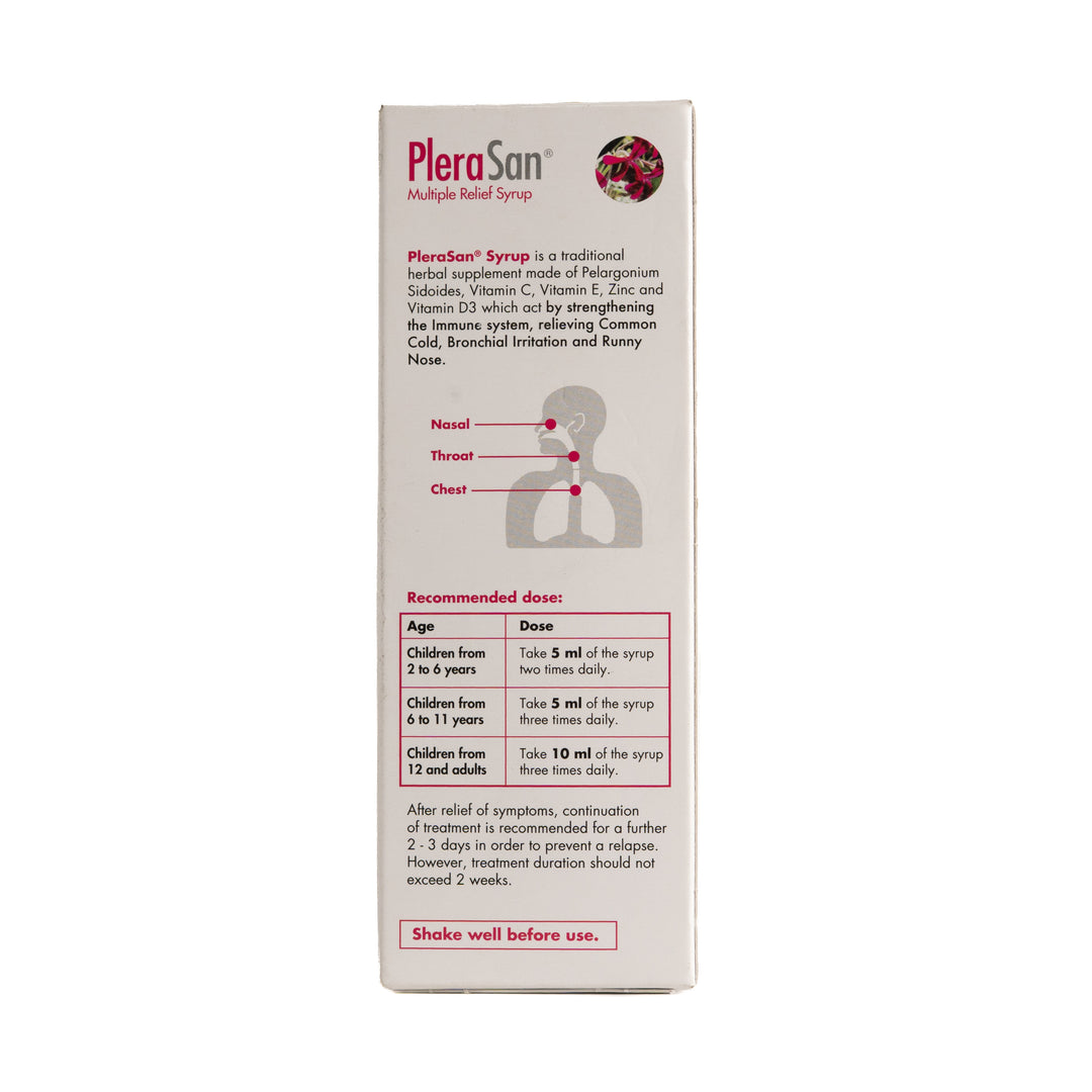 ABM Plerasan Multiple Relief Syrup - 150ml | بليراسان شراب متعدد الفوائد - 150 مل