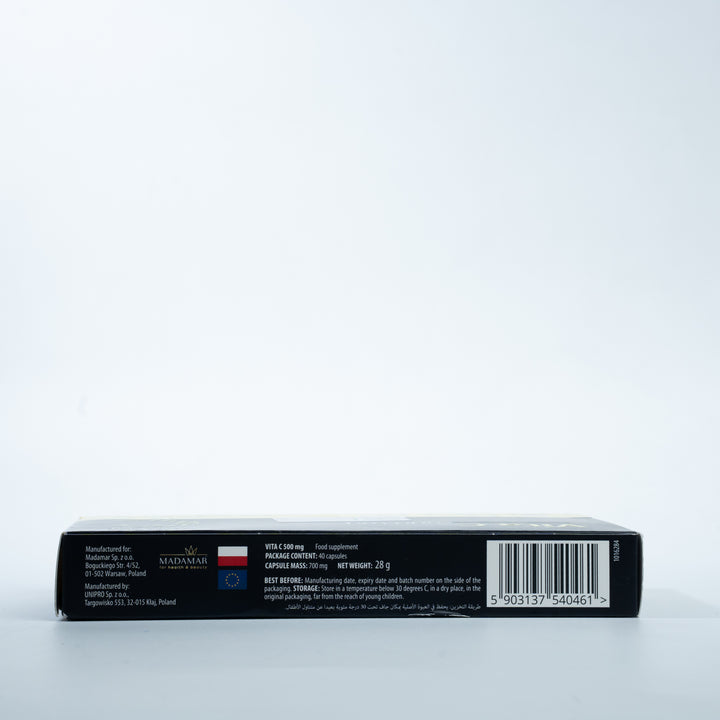 MADAMAR Vita C 500 Mg - 40 Capsules | مادامار فيتامين سي بتركيز 500 ملغ – 40 كبسولة