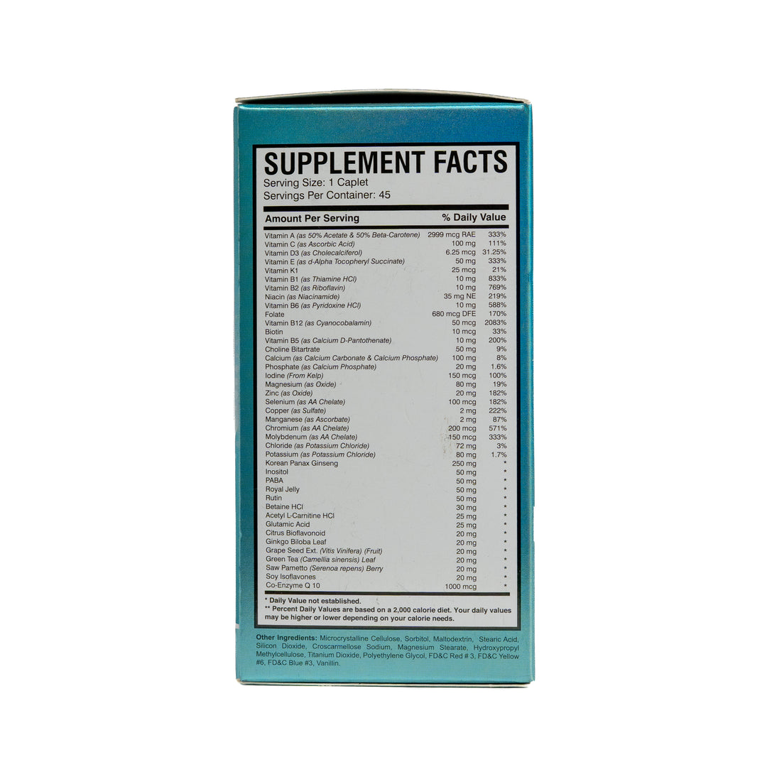 AMS Multi-NRG 45 Caplets One Daily Multivitamin for Men | ايه ام اس مكمل غذائي متعدد الفيتامينات للرجال - 45 قرص