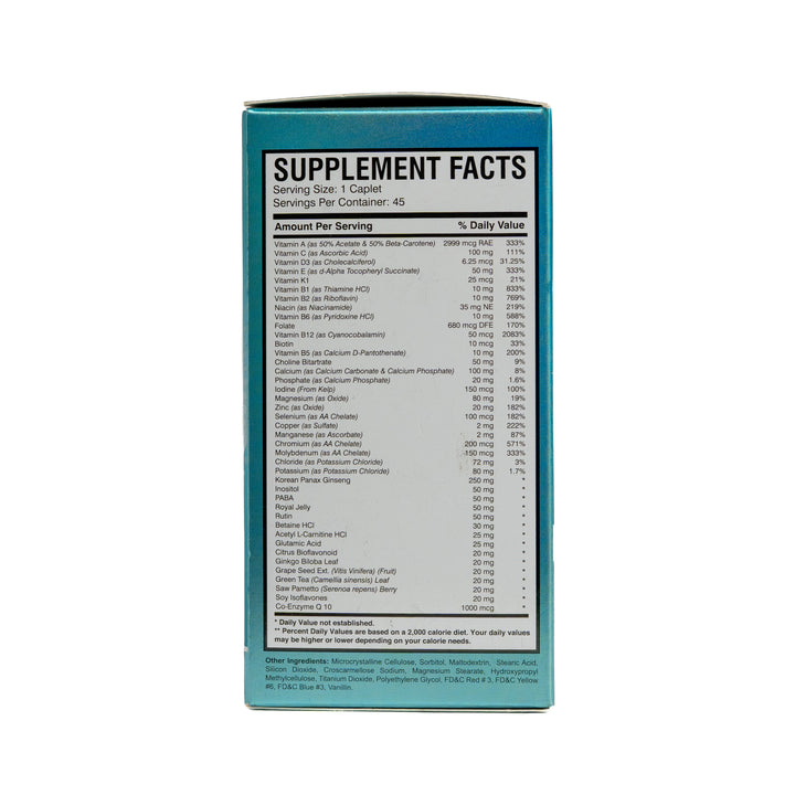AMS Multi-NRG 45 Caplets One Daily Multivitamin for Men | ايه ام اس مكمل غذائي متعدد الفيتامينات للرجال - 45 قرص