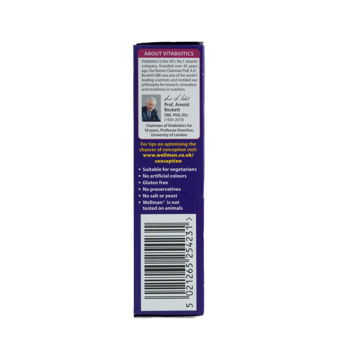 Vitabiotics Wellman Conception Reproduction & Fertility 30 Tablets |  فيتابيوتكس ويلمان كونسيبشن متمم غذائي يعزز الخصوبة عند الرجال - 30 مضغوطة