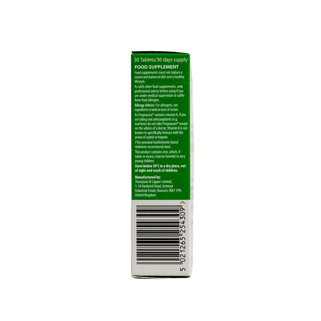 Vitabiotics PREGNACARE ORIGINAL 30 Tablets |  فيتابيوتكس بريجناكير 30 قرص