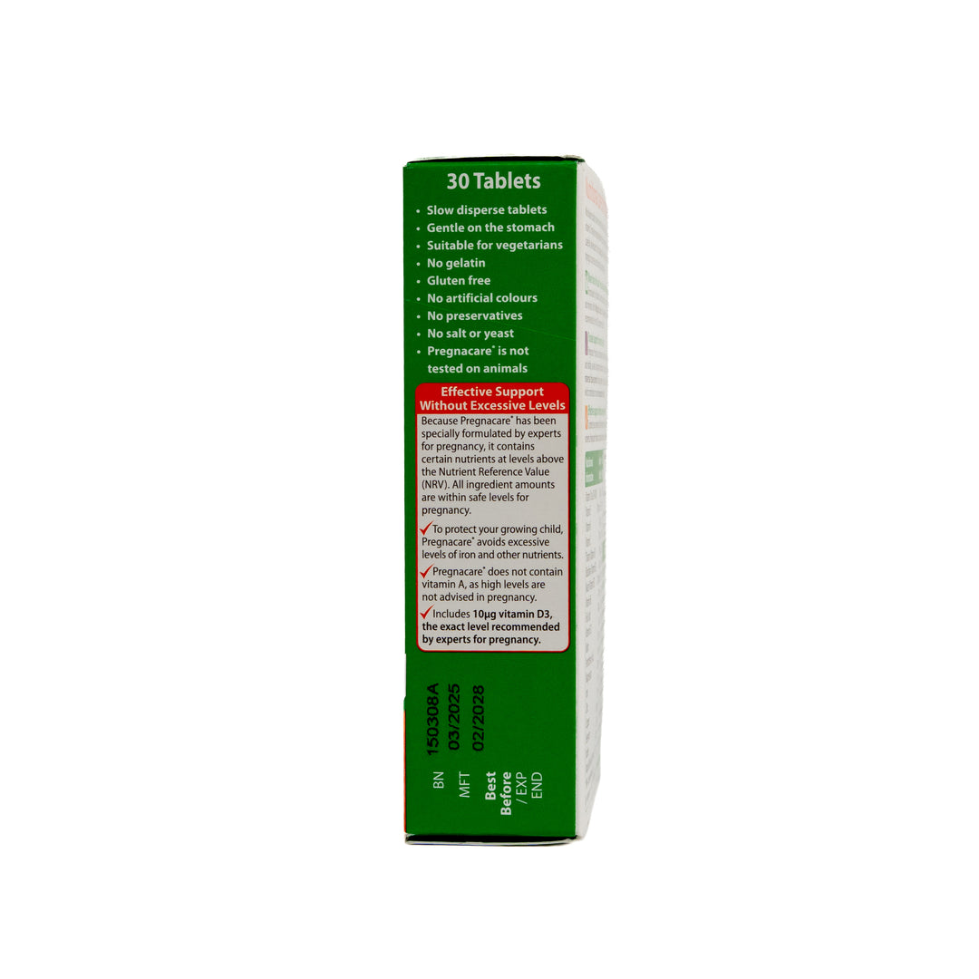 Vitabiotics PREGNACARE ORIGINAL 30 Tablets |  فيتابيوتكس بريجناكير 30 قرص