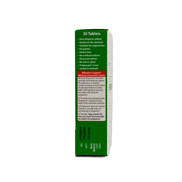 Vitabiotics PREGNACARE ORIGINAL 30 Tablets |  فيتابيوتكس بريجناكير 30 قرص