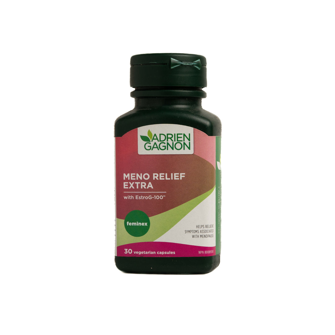 ADRIEN GAGNON Meno Relief Extra 30 Vegetarian Capsules | أدريان غانيون مكمل نباتي لعلاج اعراض انقطاع الطمث - 30 كبسولة