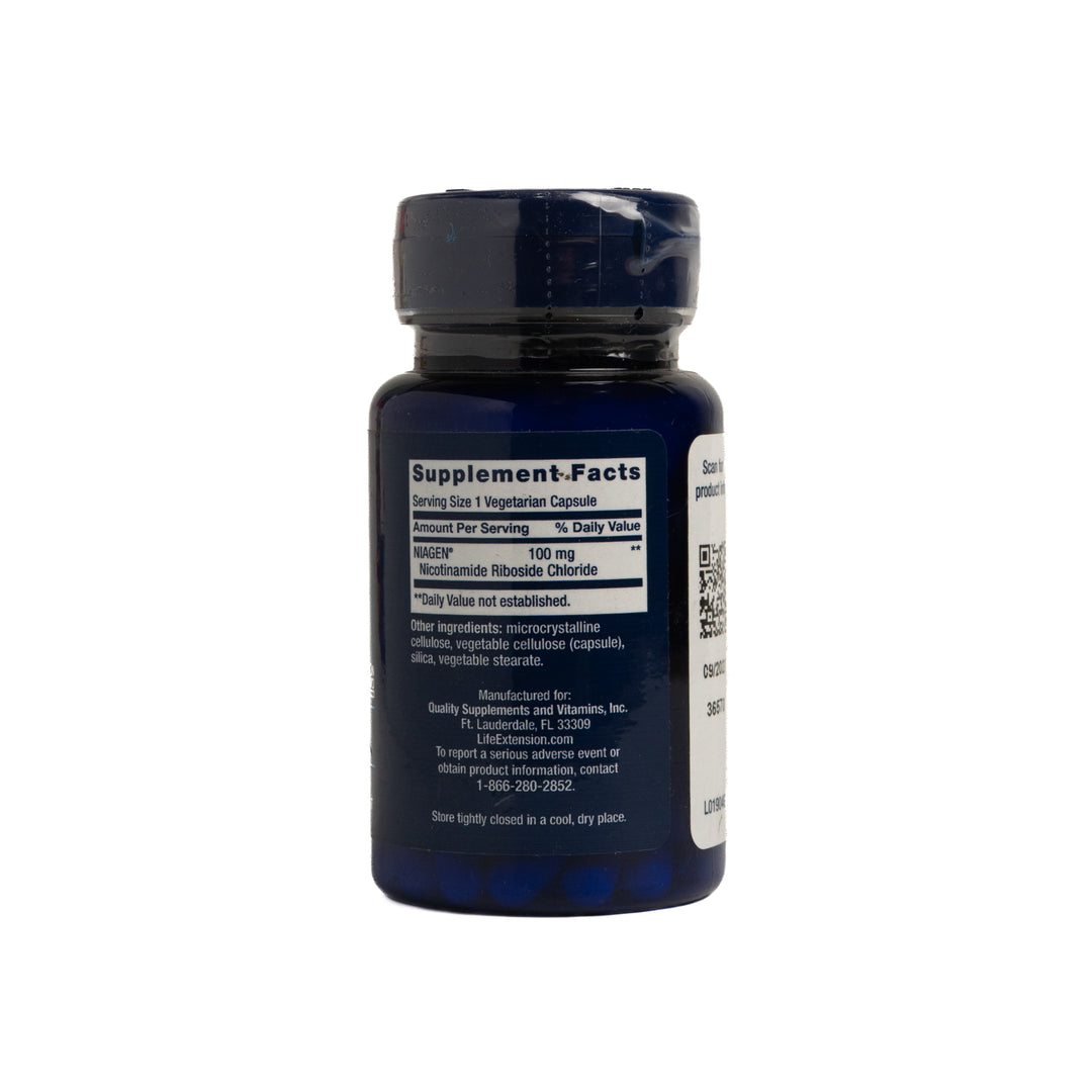 LiFE EXTENSION NAD+ Cell Regenerator  100 mg - 30 Vegetarian Capsules | لايف إكستنشن ناد + منشّط تجديد الخلايا – 100 ملغ، 30 كبسولة نباتية