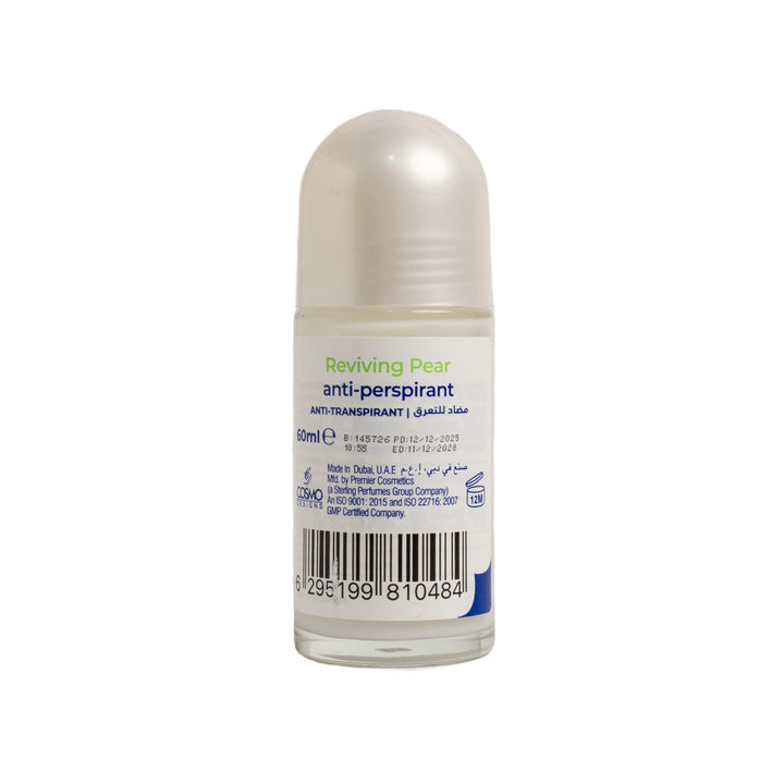 COSMO COSMETICS BODY ROLL ON REVIVING PEAR - 60ml | كوزمو كوزمتكس رول أون مضاد للتعرق - 60مل