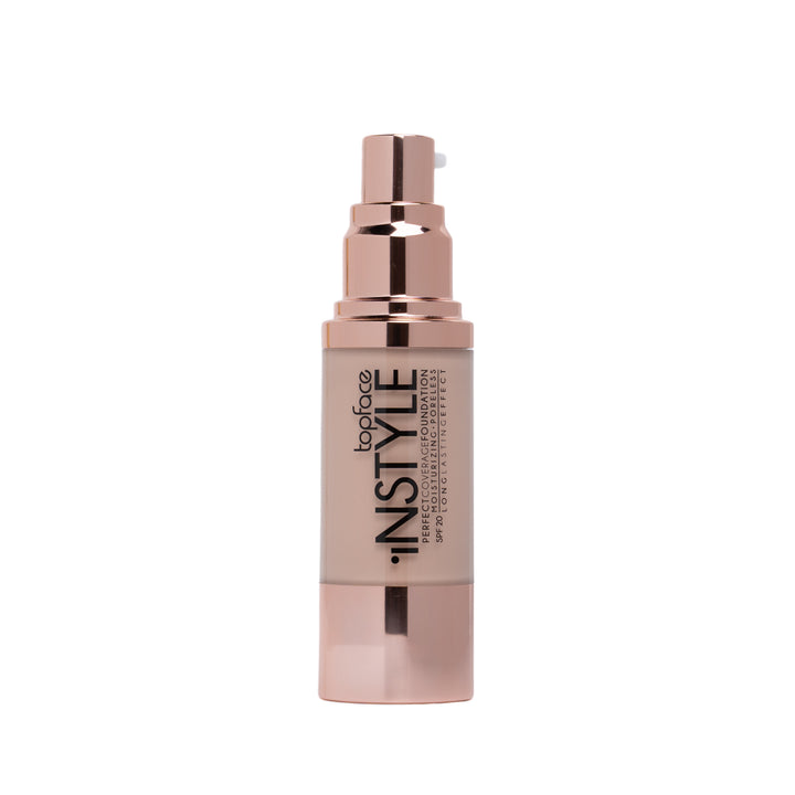 Topface Instyle Perfect Coverage Foundation - 30ml | توب فيس كريم اساس إنستايل للتغطية المثالية – 30 مل