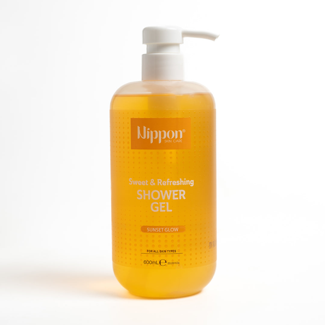 Nippon Sweet & Refreshing Shower Gel Sunset Glow - 600ml | نيبون جل استحمام بعبير الغروب - 600 مل