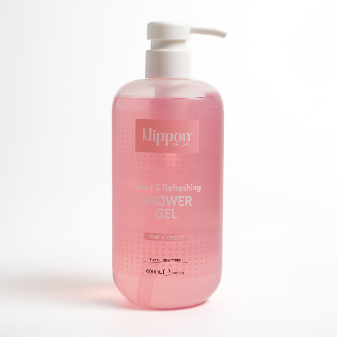 Nippon Sweet & Refreshing Shower Gel Pink Blossom - 600ml | نيبون جل استحمام منعش وعطر - 600 مل