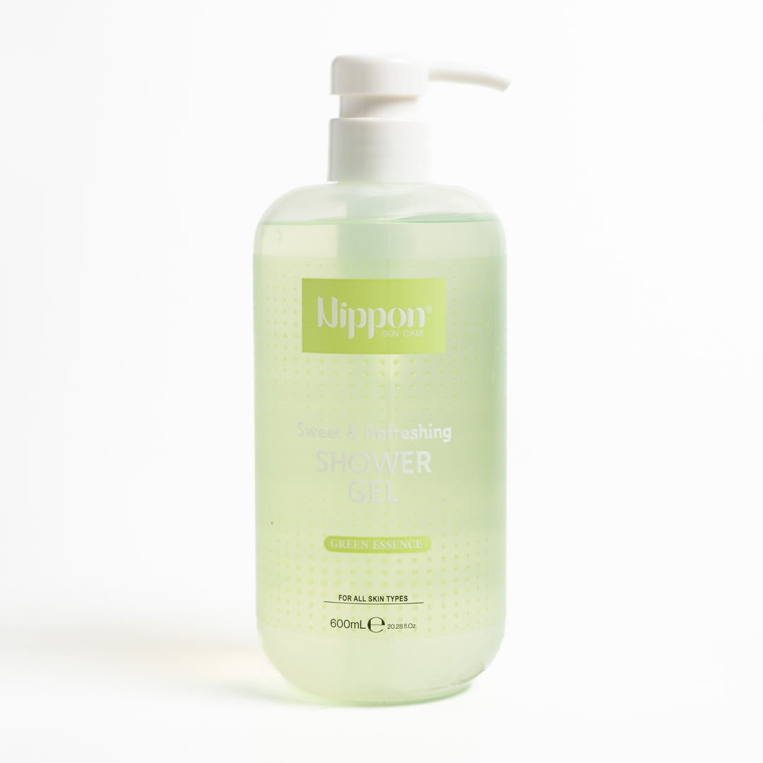 Nippon Sweet & Refreshing Shower Gel Green Essence - 600ml | نيبون جل الاستحمام بروائج منعشة - 600 مل