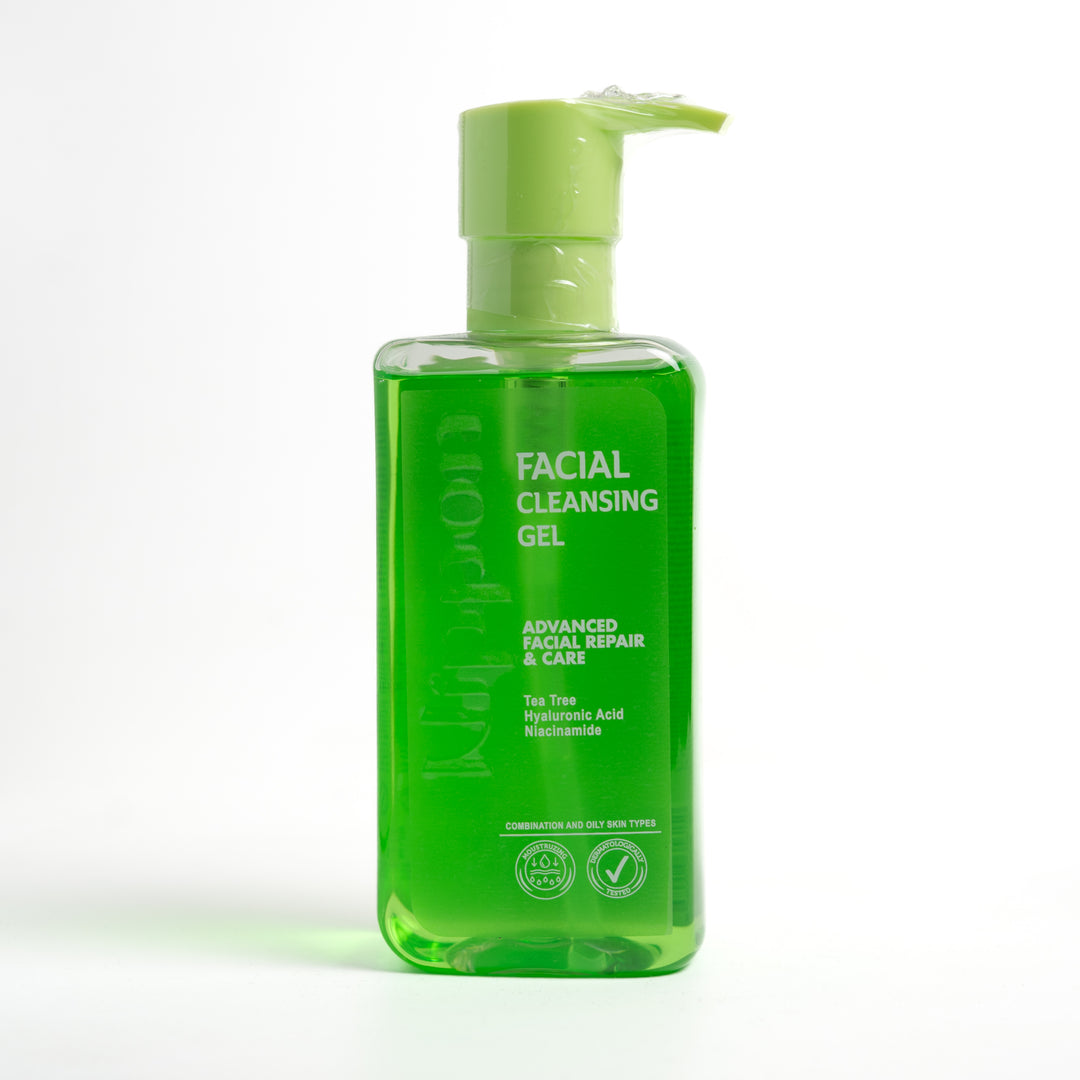 Nippon Facial Cleansing Gel Advanced Facial Repair & Care Tea Tree - 350ml | نيبون غسول للوجه بخلاصة زيت شجرة الشاي - 350 مل