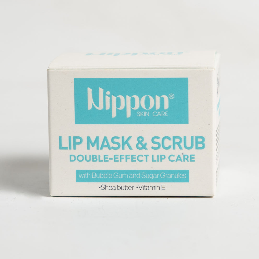 Nippon Lip Mask & Scrub With Bubble Gum And Sugar Granules - 20g | نيبون سكراب ومقشر للشفاه بحبيبات السكر وبنكهة العلكة - 20 غ