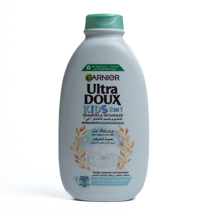 Garnier Ultra Doux Disney Frozen Kids 2-In-1 Shampoo And Detangler Clear - 400ml | غارنييه شامبو للاطفال 2 في 1 ومزيل التشابك - 400 مل