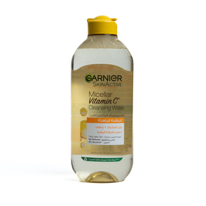 Garnier Micellar Brightening Water With Vitamin C - 400ml  | غارنييه مزيل مكياج ماء ميسيلار بفيتامين سي - 400 مل