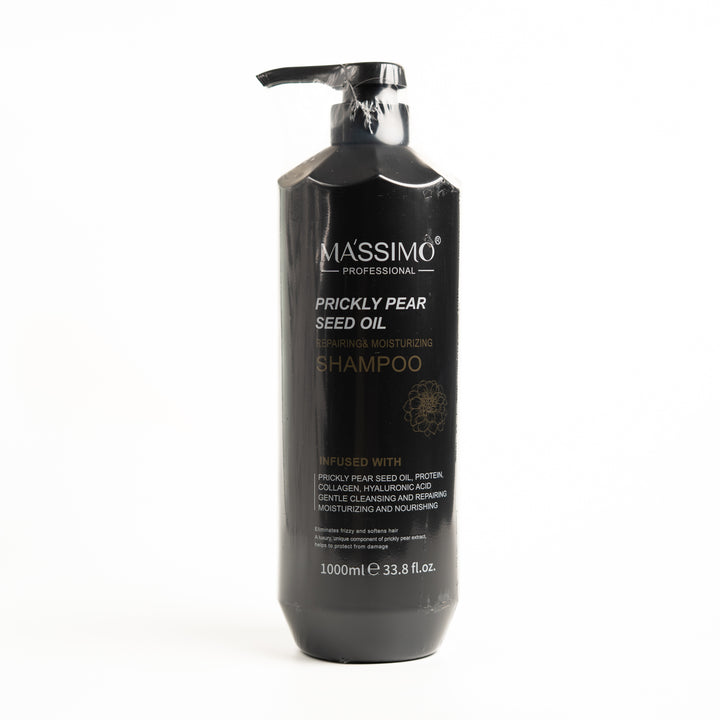 MASSIMO Prickly Pear Seed Oil Hair Repairing& Moisturizing Shampoo - 1000ml |ماسيمو شامبو بزيت بذور التين الشوكي لإصلاح وترطيب الشعر – 1000 مل