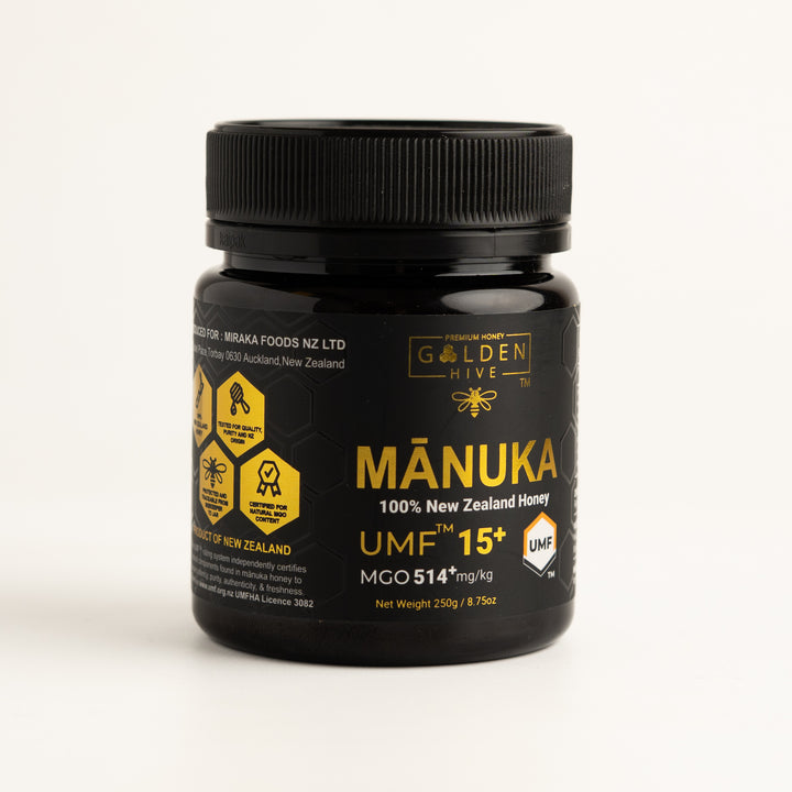 Golden Hive Manuka Honey Mgo 514+ - 250g | كولدن هايف عسل مانوكا Mgo 514+ - 250غ