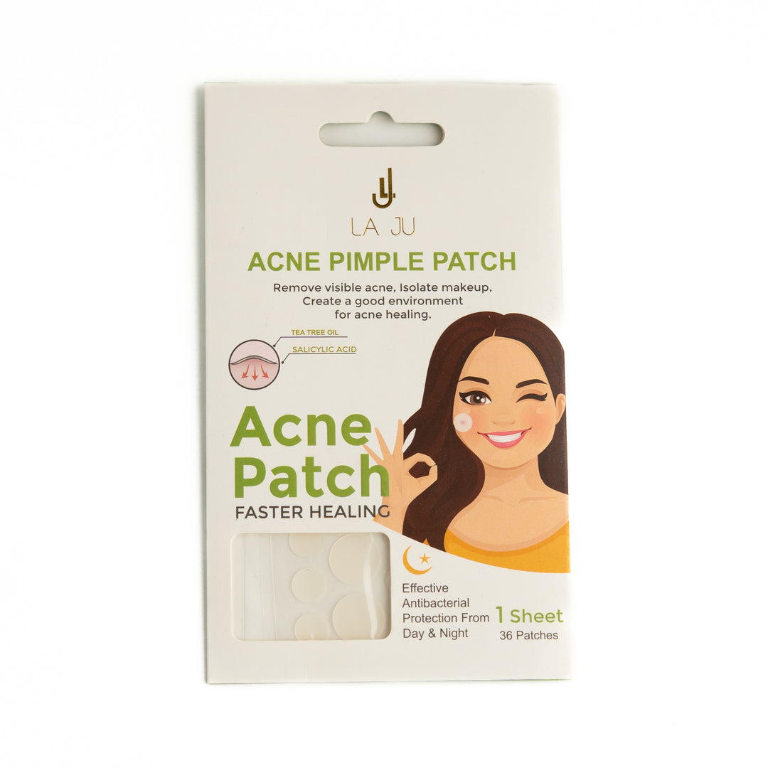 LA JU Acne Pimple Patch Tea Tree Oil & Salicylic Acid - 36pcs | لاجو لصاقات لعلاج حب الشباب بالساليسيليك اسيد و زيت شجرة الشاي - 36 لصاقة