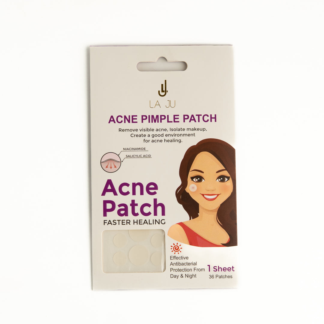 LA JU Acne Pimple Patch Niacinamide & Salicylic Acid - 36Pcs | لا جو لصاقات حب الشباب بالنياسيناميد و الساليسيليك اسيد - 36 لصاقة