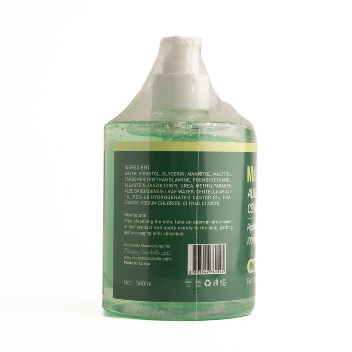Madam Coachella Aloe Vera + Centella Asiatica Hydrating Gel - 500ml | مدام كوتشيلا جل مرطب بالألوفيرا والسنتيلا - 500 مل