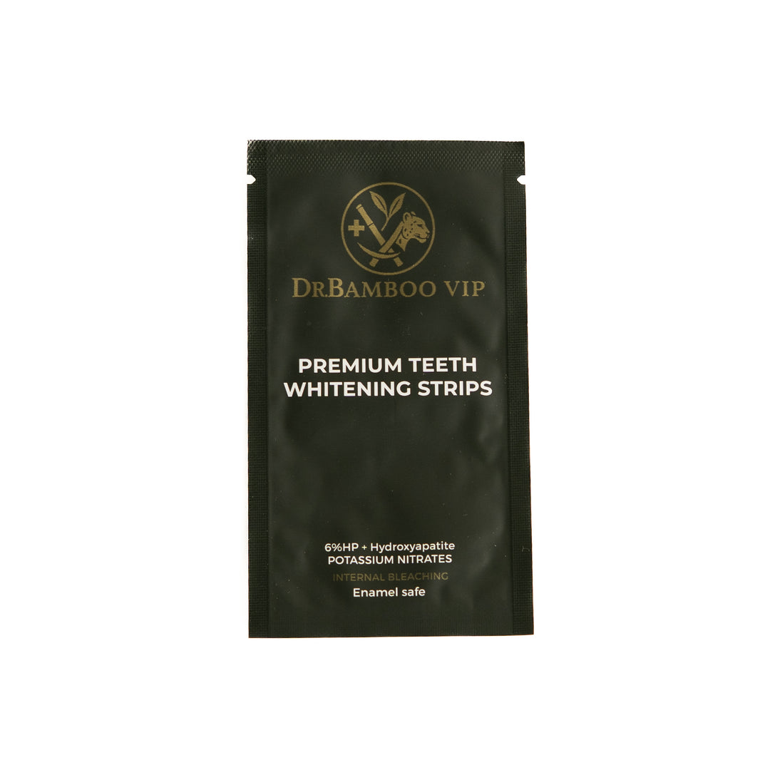 DR. BAMBOO Premium Teeth Whitening Strips - 20 Pouches 40 Strips |  دكتور بانبو شرائح تبييض الأسنان الممتازة من  - 20 كيسًا (40 شريحة)