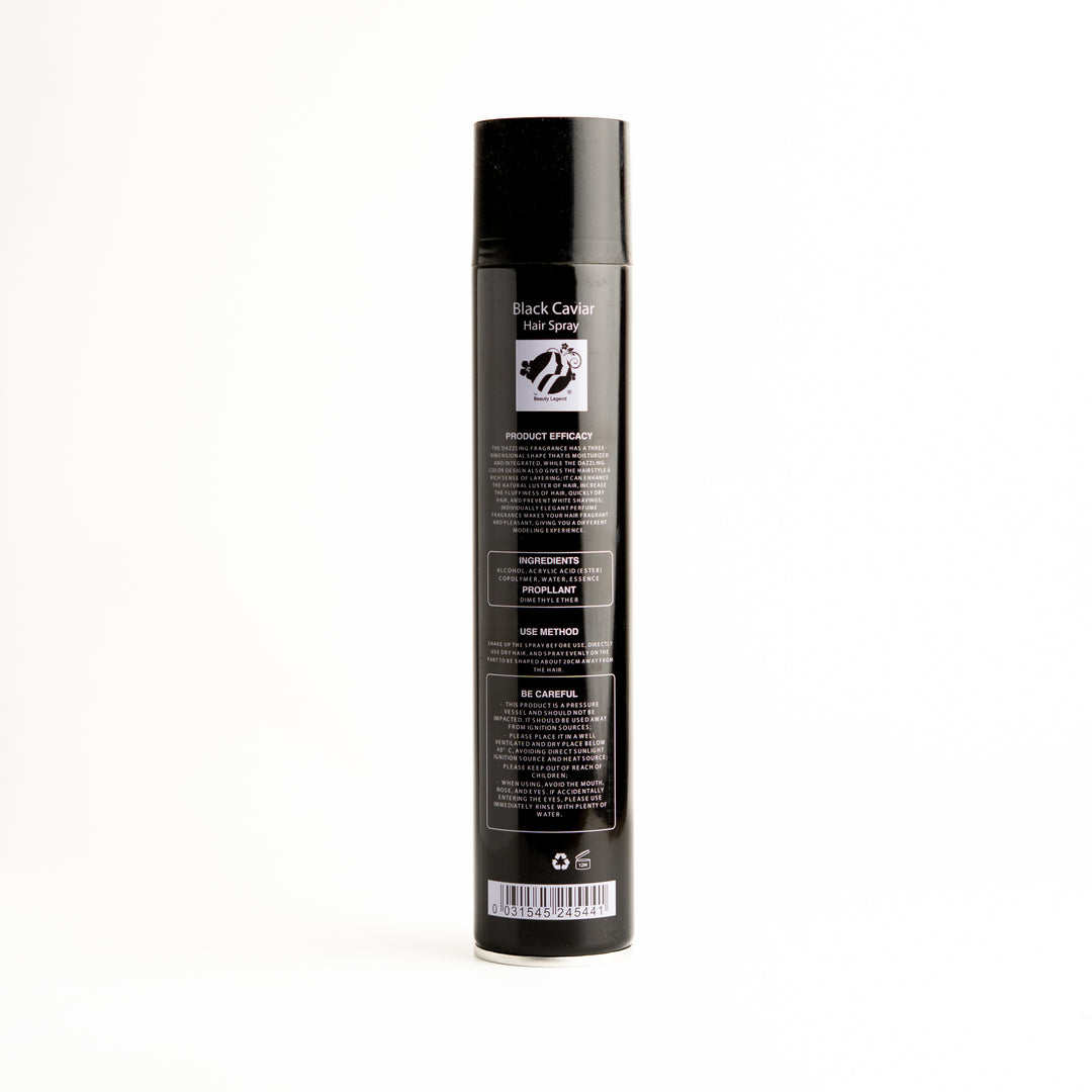 Top Beauty Legend BLACK CAVIAR HAIR SPRAY - 420ml | اسطورة الجمال بخاخ مثبت للشعر - 420 مل